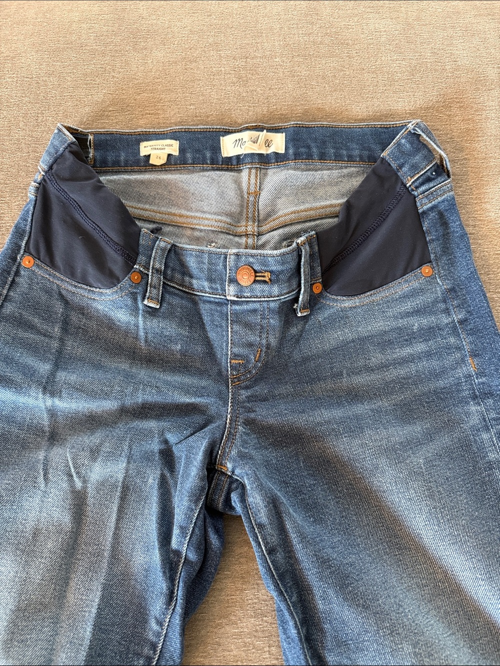 Madewell Maternity Classic Straight-Leg Jeans